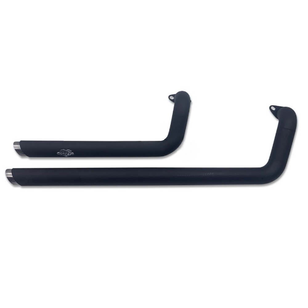Double échappement noir - embouts chrome
