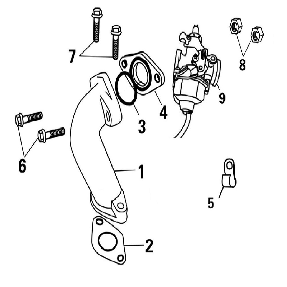 3 - Pipe Admission Carburateur