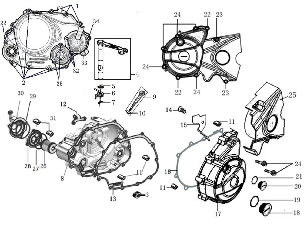 Vue Carter moteur latéraux