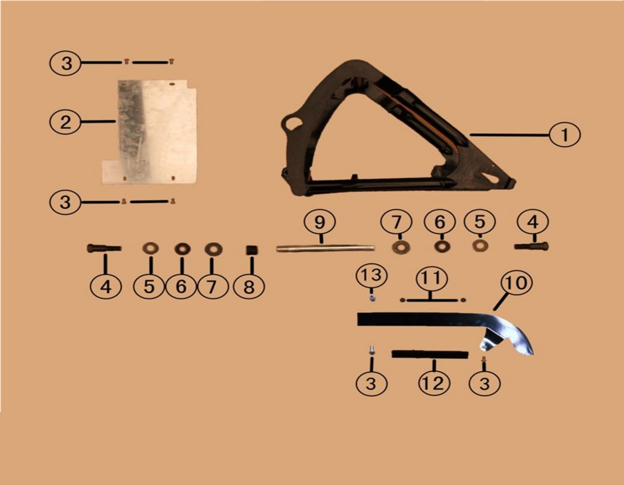 Vue bras oscillant
