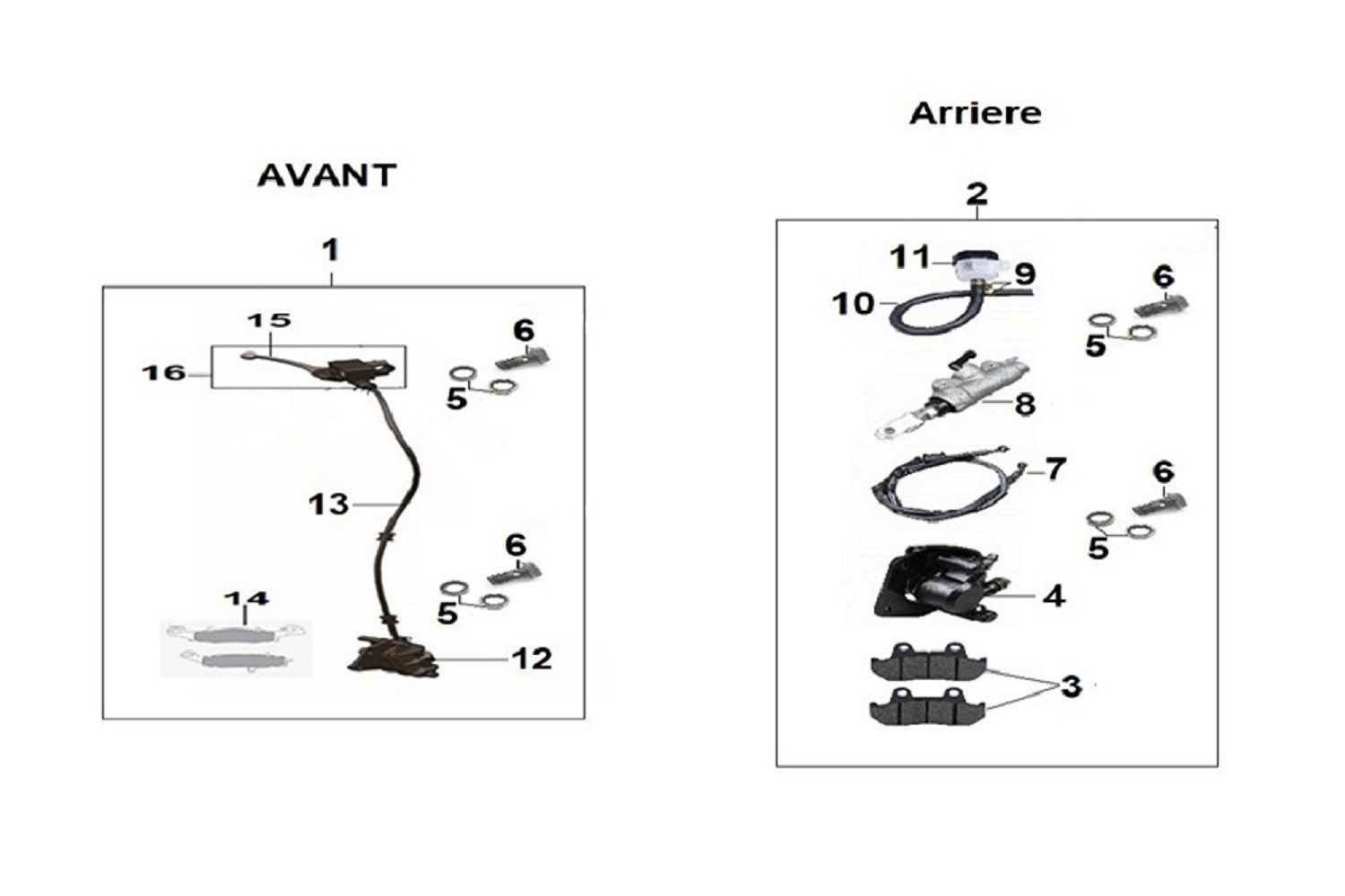 4 - Frein avant - arriere