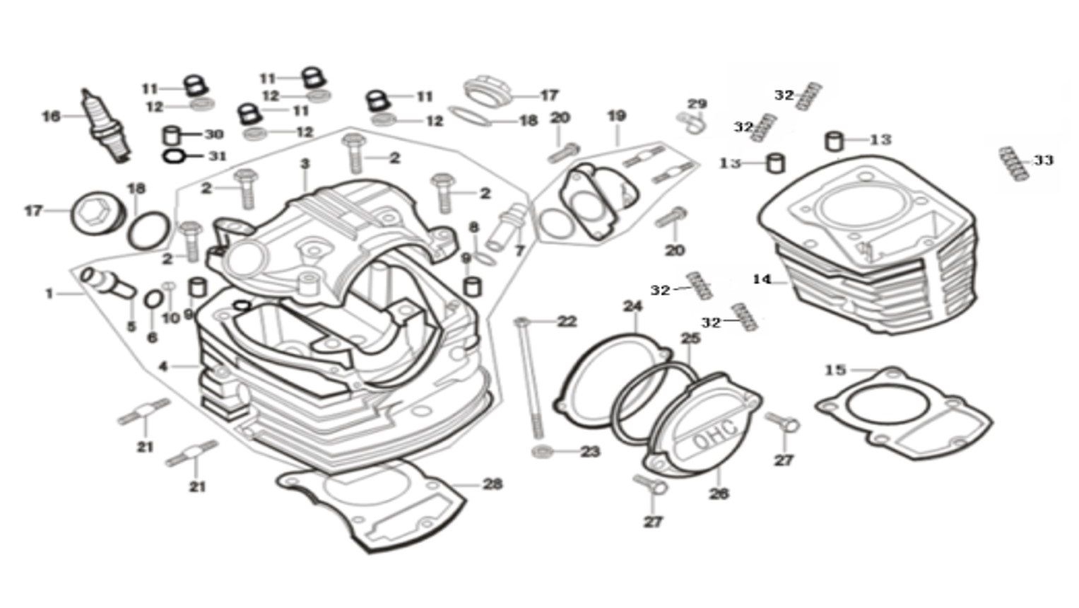 1 - Vue haut moteur