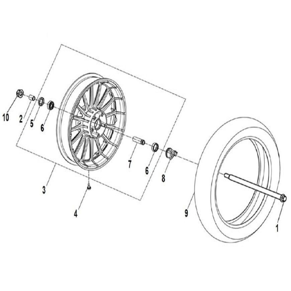 4 - Vue roue avant
